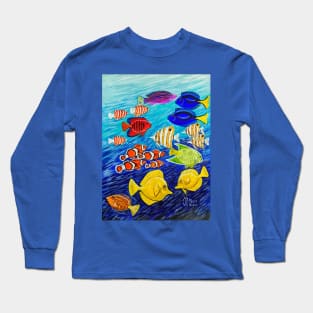 Saltwater Fish School Long Sleeve T-Shirt